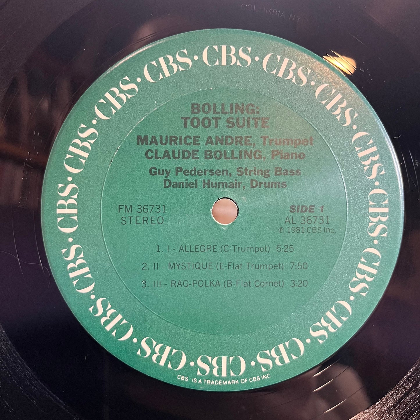 Maurice André - Bolling: Toot Suite (LP) | Near Mint (NM) Excellent+ (EX+)-