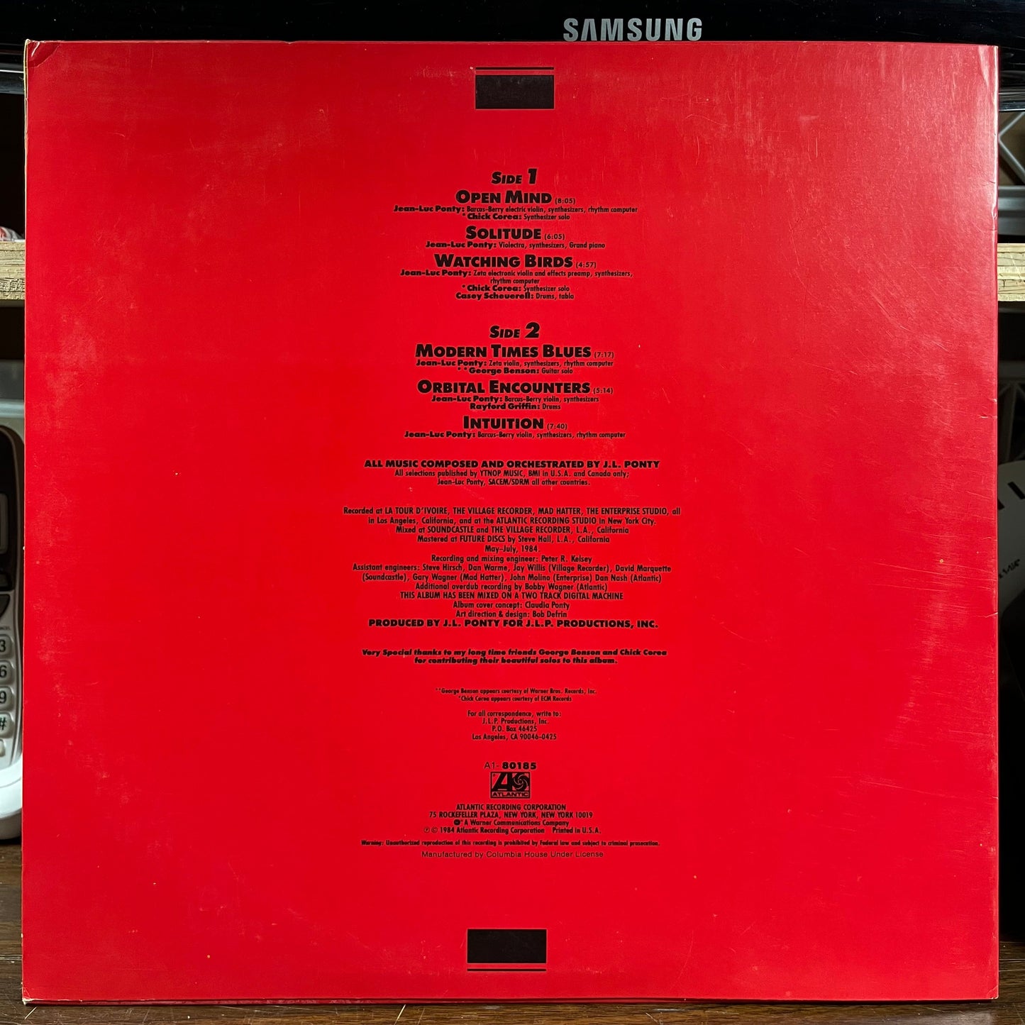 Jean-Luc Ponty - Open Mind (VINYL) | Near Mint (NM) Near Mint (NM)-