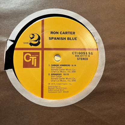 Ron Carter - Spanish Blue (VINYL LP CTI CTI 6051 S1 1975) | USED Near Mint (NM or M-) Excellent+ (EX+)-