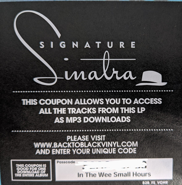 Frank Sinatra - In The Wee Small Hours (VINYL) | Near Mint (NM) Near Mint (NM)-