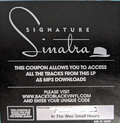 Frank Sinatra - In The Wee Small Hours (VINYL) | Near Mint (NM) Near Mint (NM)-