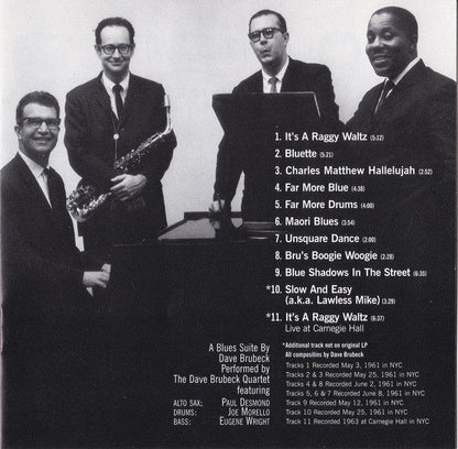 The Dave Brubeck Quartet - Time Further Out (Miro Reflections) (CD) |-