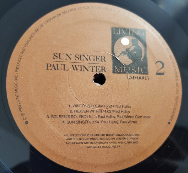 Paul Winter (2) - Sun Singer *SHRINK* | Near Mint (NM) Near Mint (NM)-