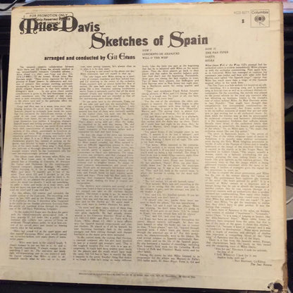 Miles Davis - Sketches Of Spain (VINYL) | Near Mint (NM) Very Good Plus (VG+)-