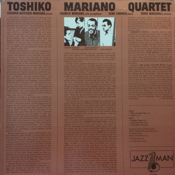 Toshiko Mariano Quartet - Toshiko Mariano Quartet | Near Mint (NM) Near Mint (NM)-