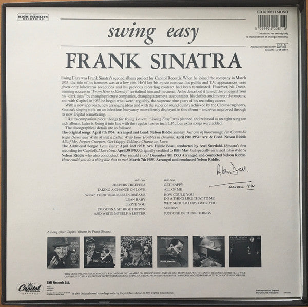 Frank Sinatra - The Capitol Years (20xVINYL BOX) | Near Mint (NM or M-) Very Good (VG)-