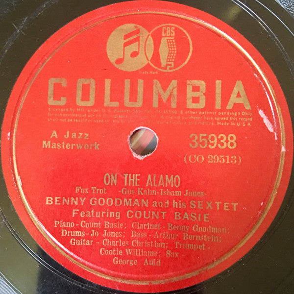 Benny Goodman Sextet - On The Alamo / Gone With What Draft (10" 78RPM RECORD) | Very Good Plus (VG+) Generic-