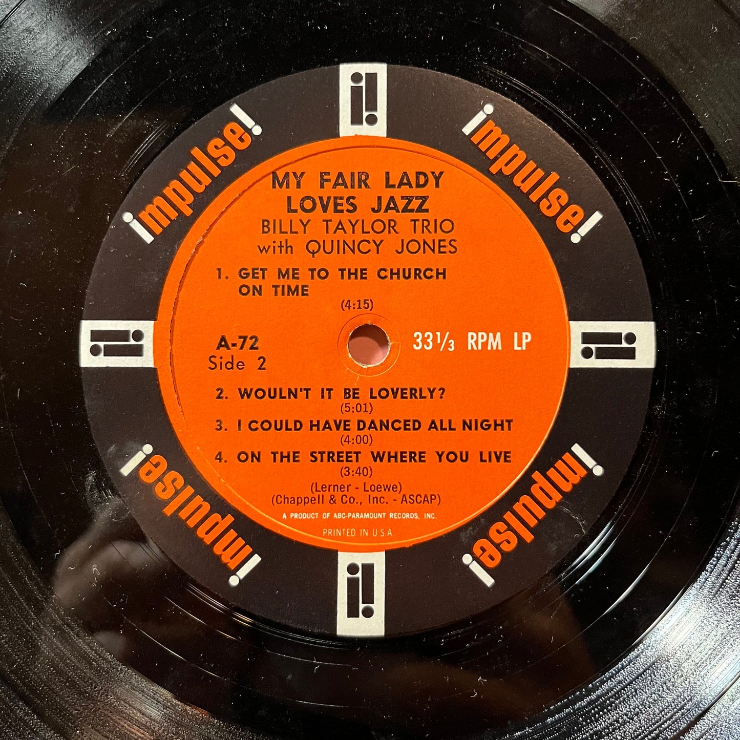 Billy Taylor Trio - My Fair Lady Loves Jazz (VINYL) | Very Good Plus (VG+) Very Good (VG)-