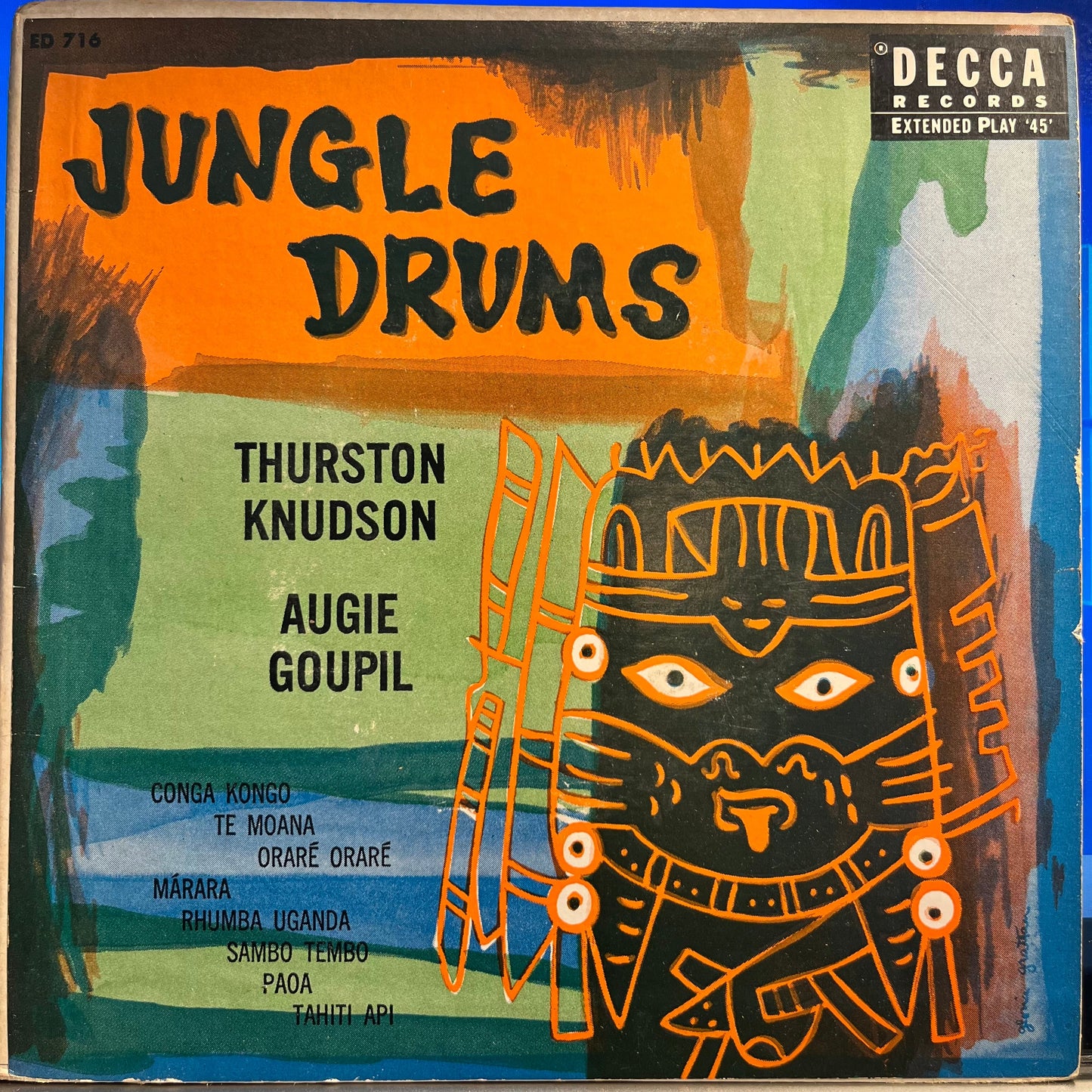 Thurston Knudson - Jungle Drums *2X7"* |-