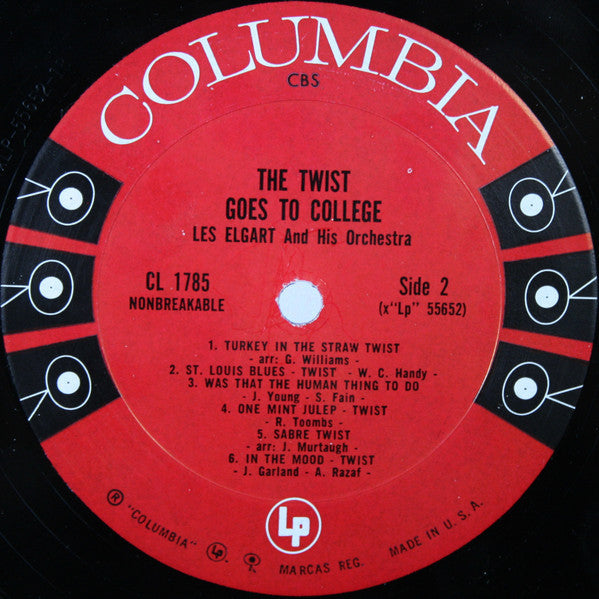 Les Elgart And His Orchestra - The Twist Goes To College | Very Good Plus (VG+) Near Mint (NM)-