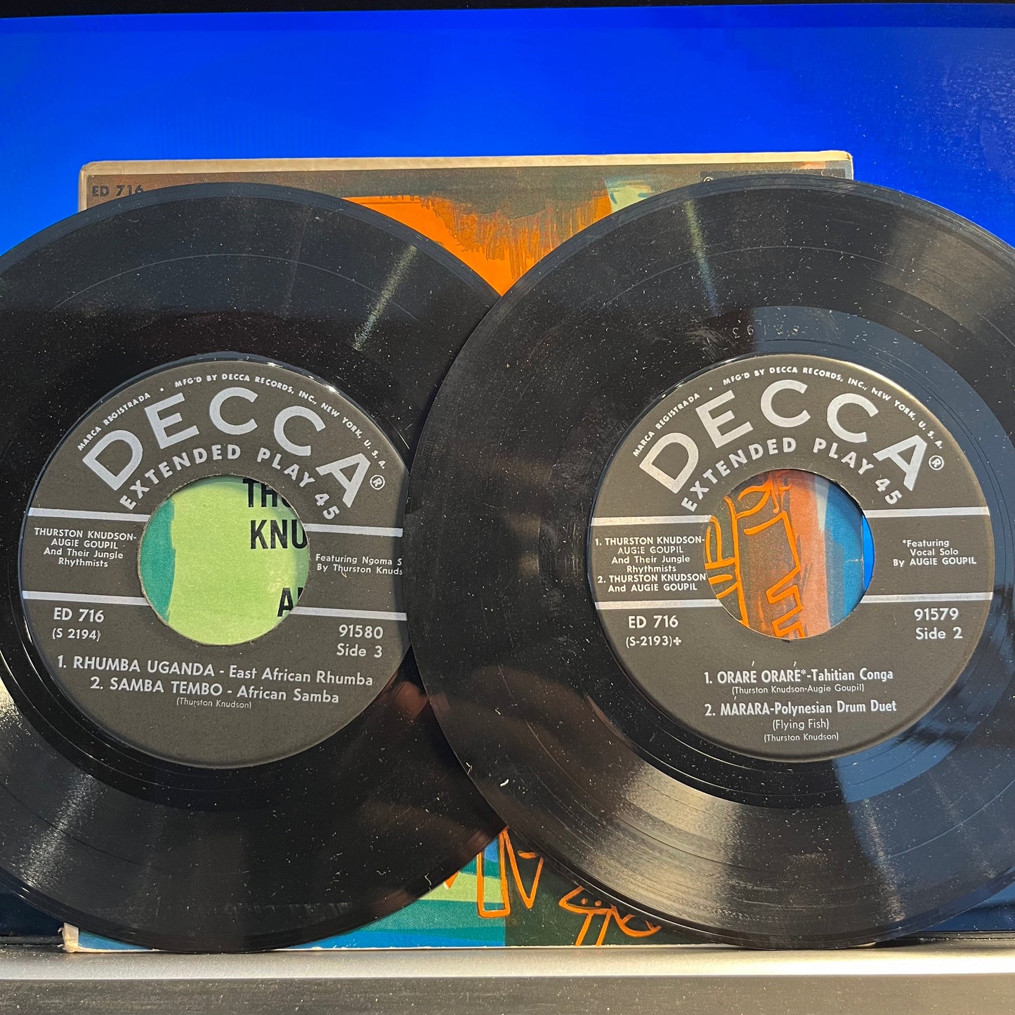 Thurston Knudson - Jungle Drums *2X7"* |-