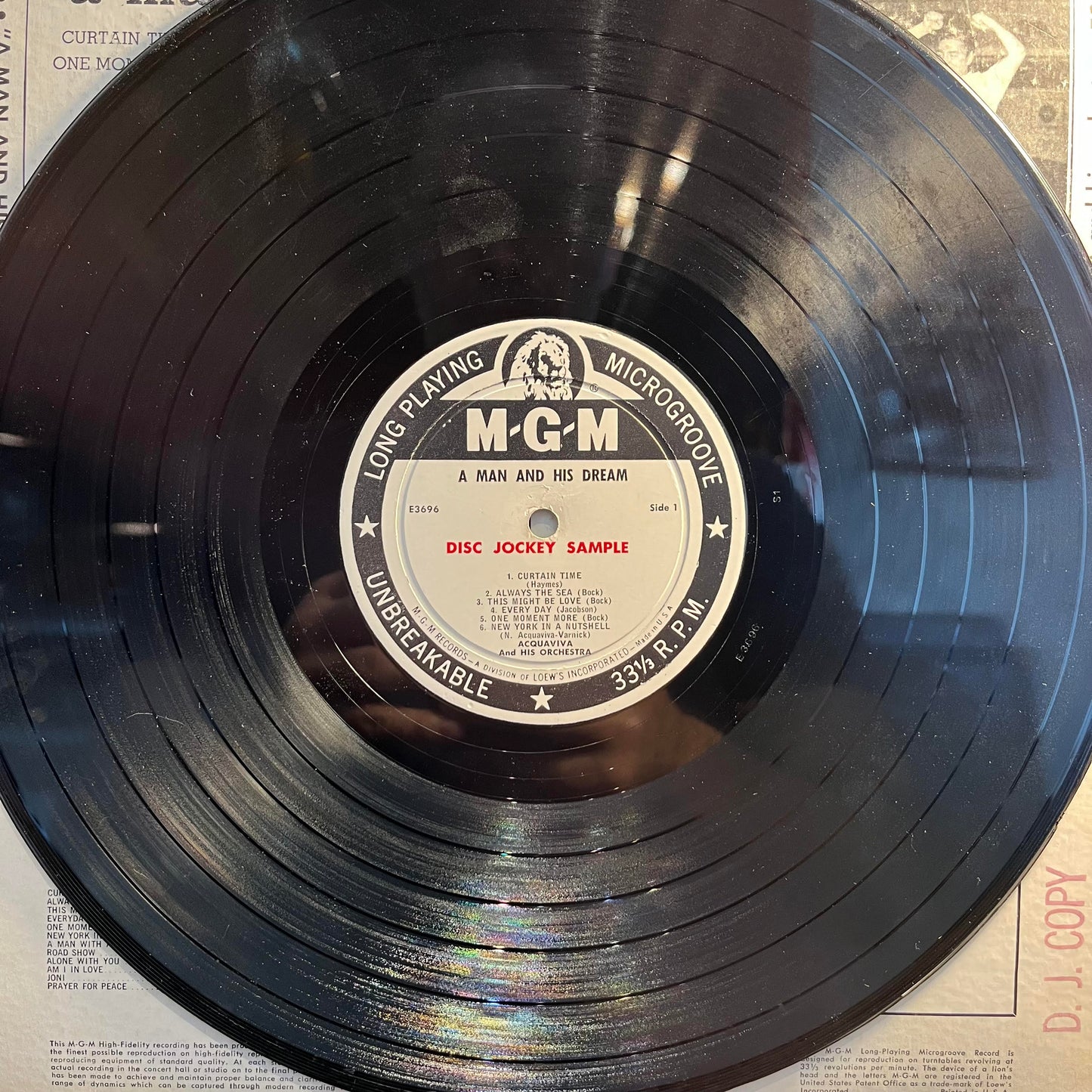 Acquaviva And His Orchestra - A Man And His Dream *PROMO* | Very Good (VG) Very Good (VG)-