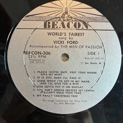 Vicki Ford - World's Fairest (VINYL) | Very Good (VG) Excellent (EX)-