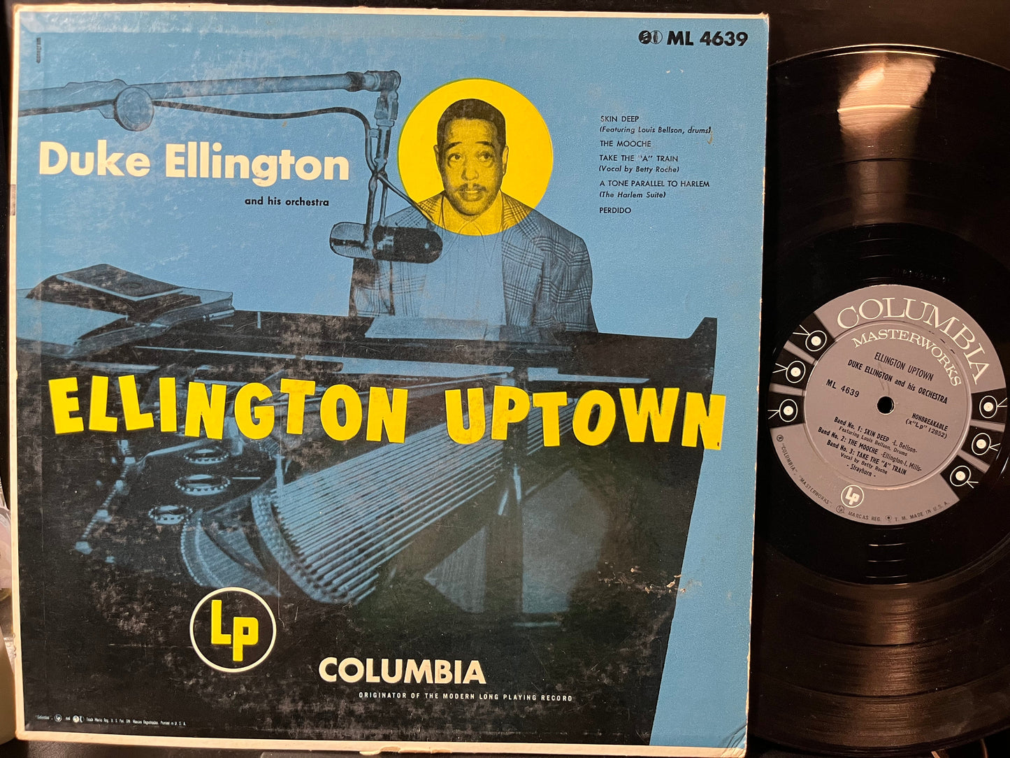 Duke Ellington And His Orchestra - Ellington Uptown (VINYL LP) | Very Good Plus (VG+) Very Good Plus (VG+)-