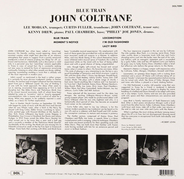 John Coltrane - Blue Train (180G VINYL) | Mint (M) Mint (M)-