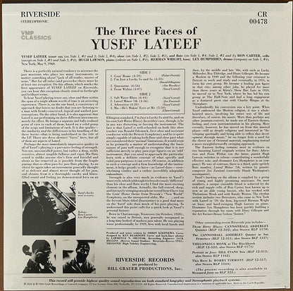 Yusef Lateef The Three Faces of Yusef Lateef LP Mint (M) Mint (M)-