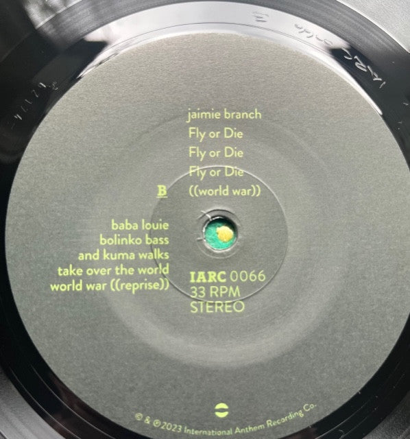 Jaimie Branch - Fly Or Die Fly Or Die Fly Or Die ((World War)) | Mint (M) Mint (M)-
