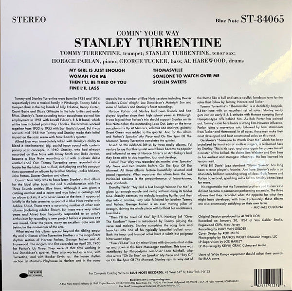 Stanley Turrentine - Comin' Your Way | Mint (M) Mint (M)-