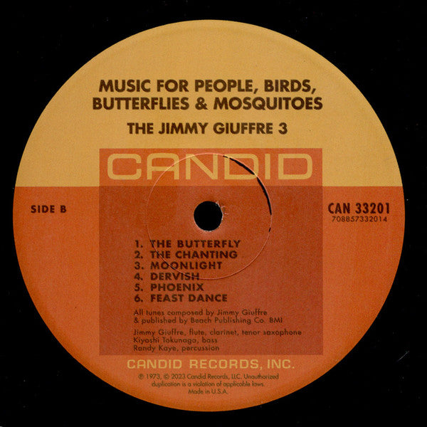 The Jimmy Giuffre Trio - Music For People, Birds, Butterflies & Mosquitoes | Mint (M) Mint (M)-