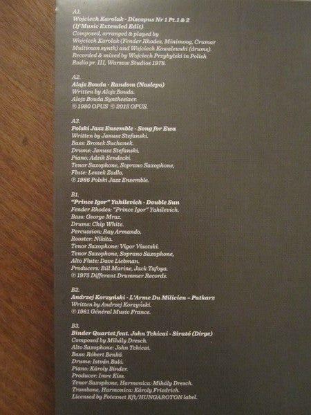 Jean-Claude Thompson / Adrian Magrys - If Music Presents You Need This: Eastern European Sounds (1970-1986) (If Music 3.0) | Mint (M) Mint (M)-