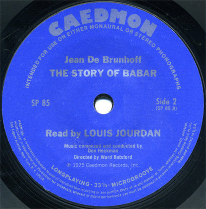 Jean De Brunhoff - The Story Of Babar The Little Elephant | Near Mint (NM) Very Good Plus (VG+)-