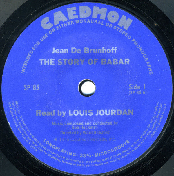 Jean De Brunhoff - The Story Of Babar The Little Elephant | Near Mint (NM) Very Good Plus (VG+)-