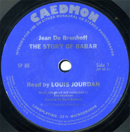 Jean De Brunhoff - The Story Of Babar The Little Elephant | Near Mint (NM) Very Good Plus (VG+)-