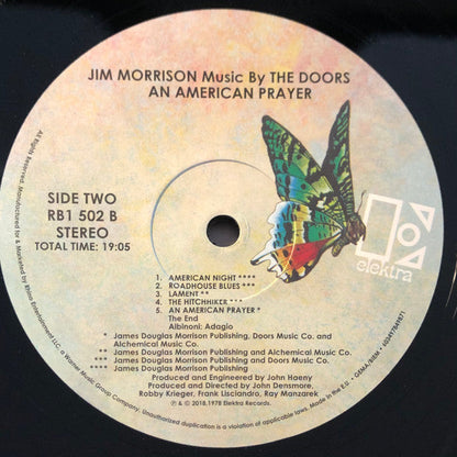 Jim Morrison, The Doors An American Prayer - Music By The Doors Elektra LP, Album, RE, RM, Gat Mint (M) Mint (M)-