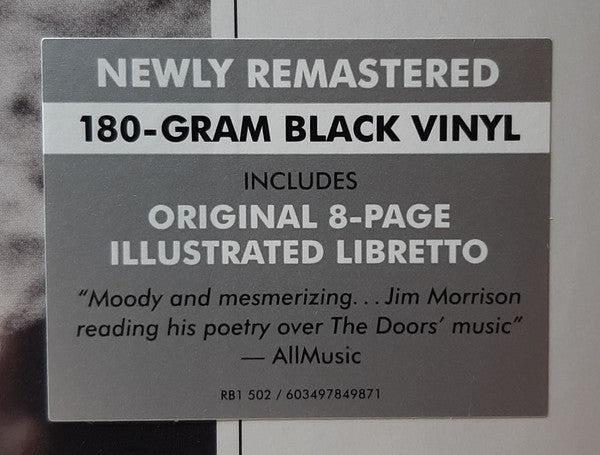 Jim Morrison, The Doors An American Prayer - Music By The Doors Elektra LP, Album, RE, RM, Gat Mint (M) Mint (M)-
