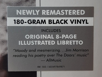 Jim Morrison, The Doors An American Prayer - Music By The Doors Elektra LP, Album, RE, RM, Gat Mint (M) Mint (M)-