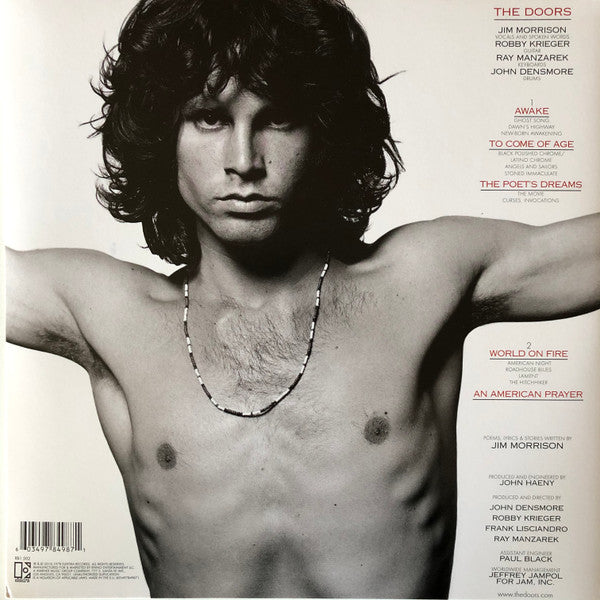 Jim Morrison, The Doors An American Prayer - Music By The Doors Elektra LP, Album, RE, RM, Gat Mint (M) Mint (M)-