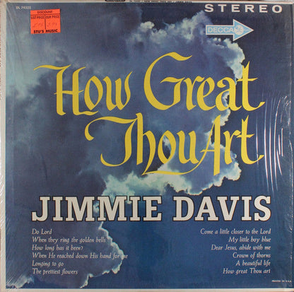 Jimmie Davis - How Great Thou Art | Very Good Plus (VG+) Very Good Plus (VG+)-