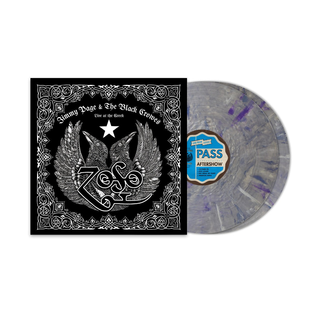 Jimmy Page & The Black Crowes - Live At The Greek (Decepticons Marble Color) (Indie Exclusive) (2LP) | Mint (M) Mint (M)-