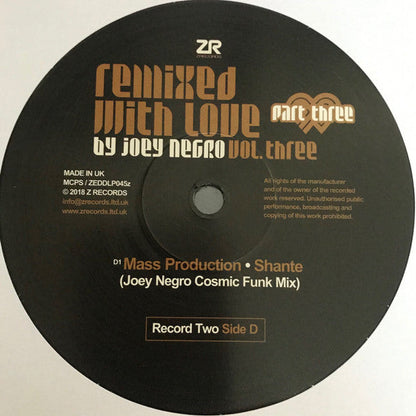 Remixed With Love By Joey Negro (Vol. Three) (Part Three) | Mint (M) Mint (M)-