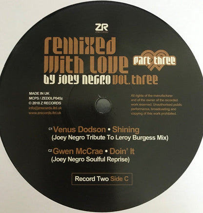 Remixed With Love By Joey Negro (Vol. Three) (Part Three) | Mint (M) Mint (M)-