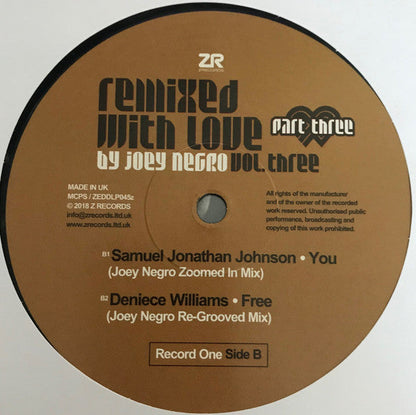 Remixed With Love By Joey Negro (Vol. Three) (Part Three) | Mint (M) Mint (M)-
