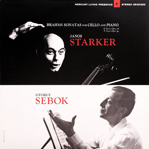 Johannes Brahms, János Starker, Gyorgy Sebok - Cello And Piano Sonatas |-