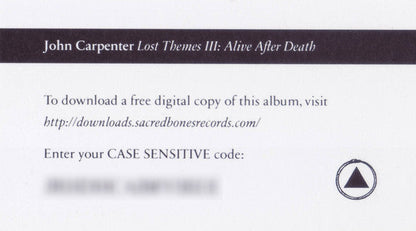 John Carpenter - Lost Themes III: Alive After Death | Mint (M) Mint (M)-