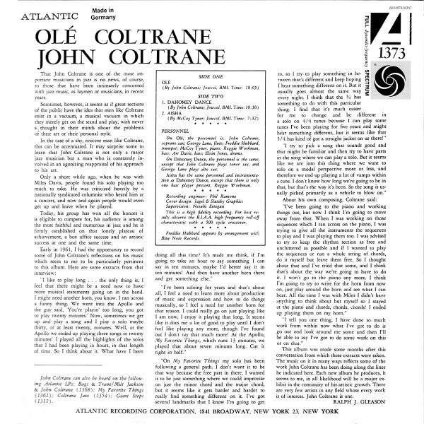 John Coltrane - Olé Coltrane | Mint (M) Mint (M)-