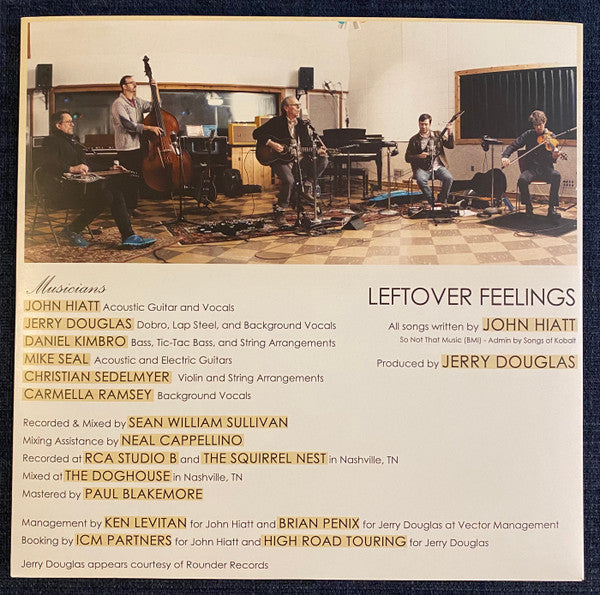 John Hiatt With The Jerry Douglas Band - Leftover Feelings | Mint (M) Mint (M)-