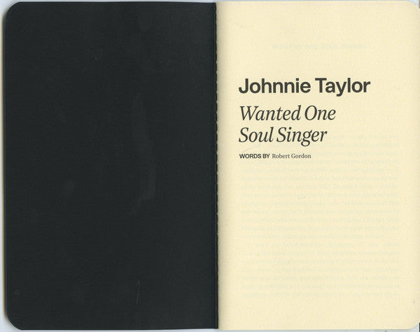 Johnnie Taylor - Wanted One Soul Singer | Mint (M) Mint (M)-