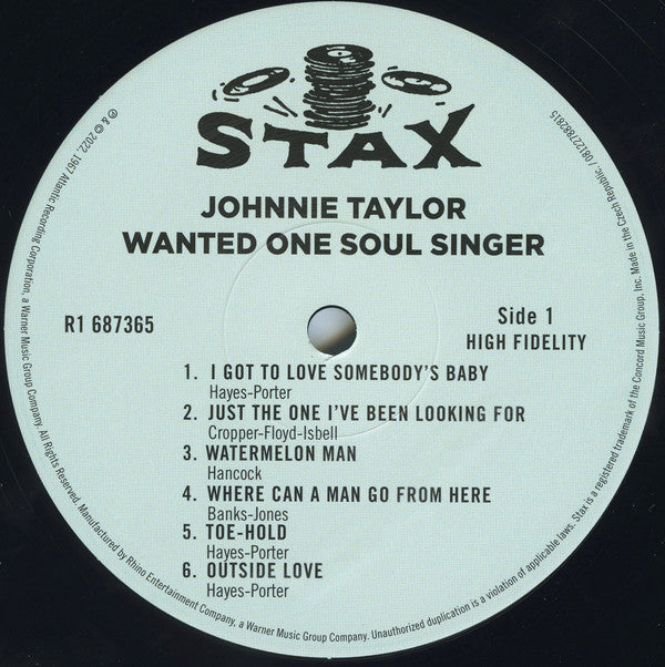 Johnnie Taylor - Wanted One Soul Singer | Mint (M) Mint (M)-