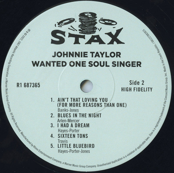 Johnnie Taylor - Wanted One Soul Singer | Mint (M) Mint (M)-