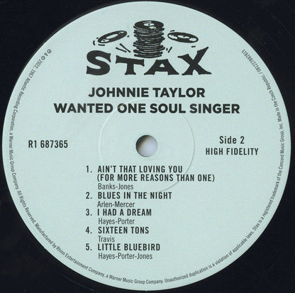 Johnnie Taylor - Wanted One Soul Singer | Mint (M) Mint (M)-