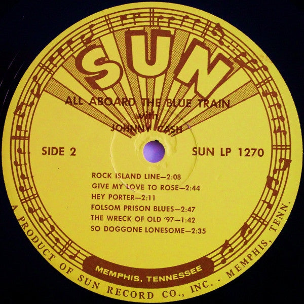 Johnny Cash - All Aboard The Blue Train | Very Good Plus (VG+) Very Good (VG)-