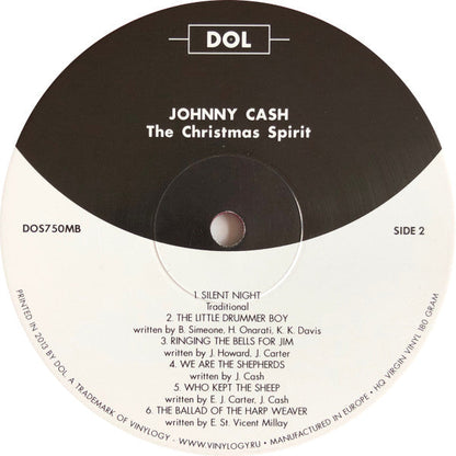 Johnny Cash The Christmas Spirit DOL LP, Album, RE, Red Mint (M) Mint (M)-