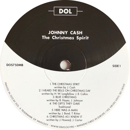 Johnny Cash The Christmas Spirit DOL LP, Album, RE, Red Mint (M) Mint (M)-