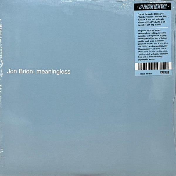 Jon Brion - Meaningless | Mint (M) Mint (M)-