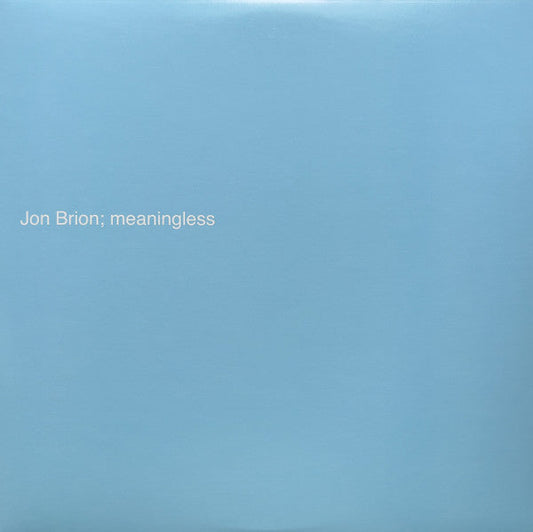 Jon Brion - Meaningless | Mint (M) Mint (M)-