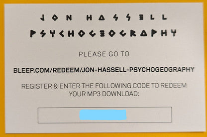 Jon Hassell - Psychogeography | Mint (M) Mint (M)-